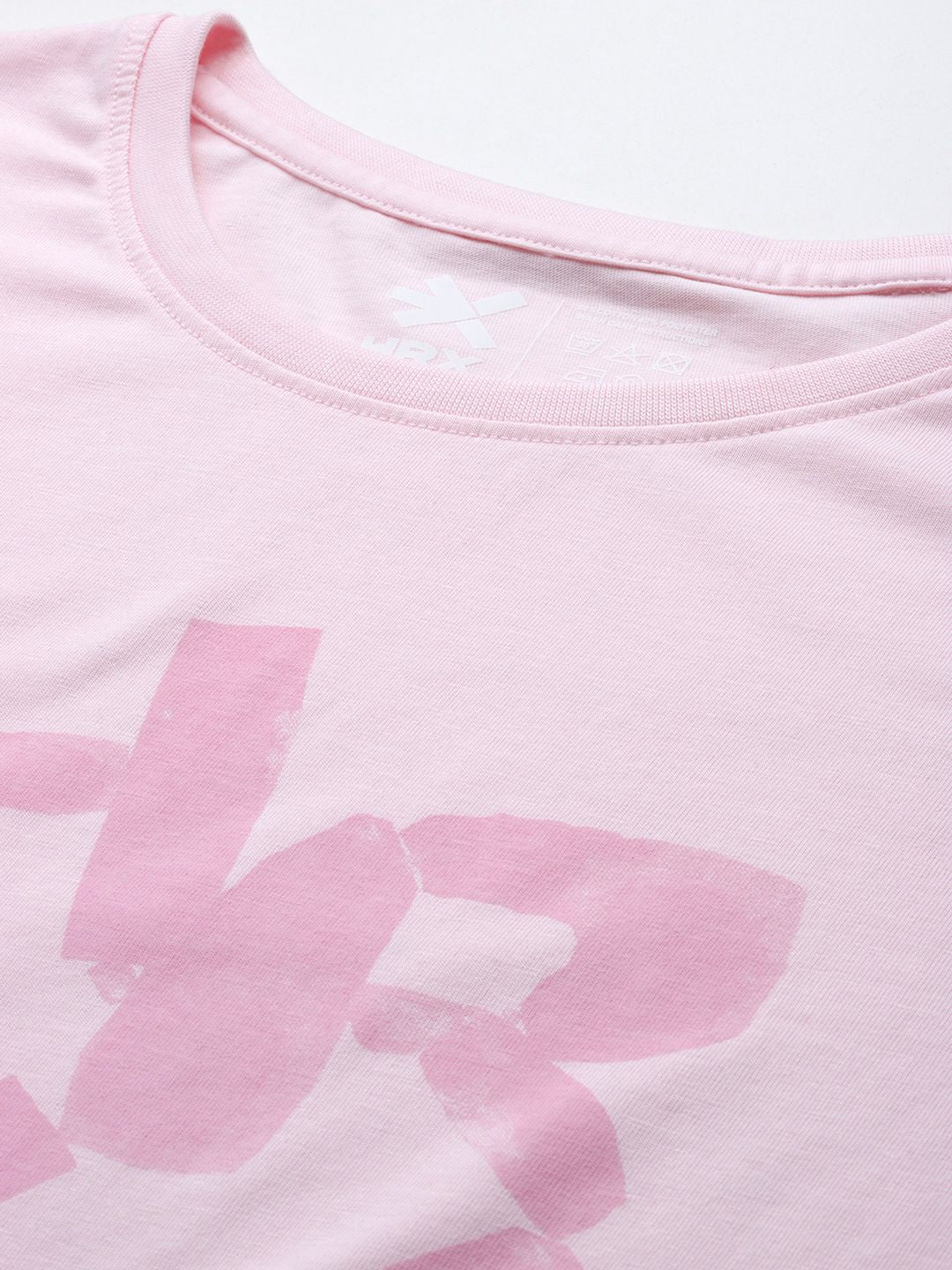 HRX by Hrithik Roshan Brand Logo Print Boxy Yoga T-shirt