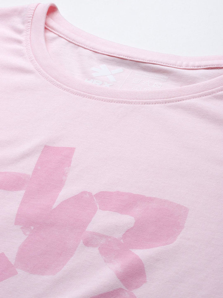 HRX by Hrithik Roshan Brand Logo Print Boxy Yoga T-shirt