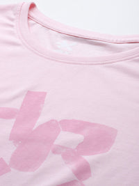 HRX by Hrithik Roshan Brand Logo Print Boxy Yoga T-shirt