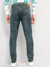 The Indian Garage Co Navy Blue Men Slim Fit Clean Look Stretchable Jeans