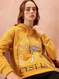 all about you Printed Hooded Sweatshirt
