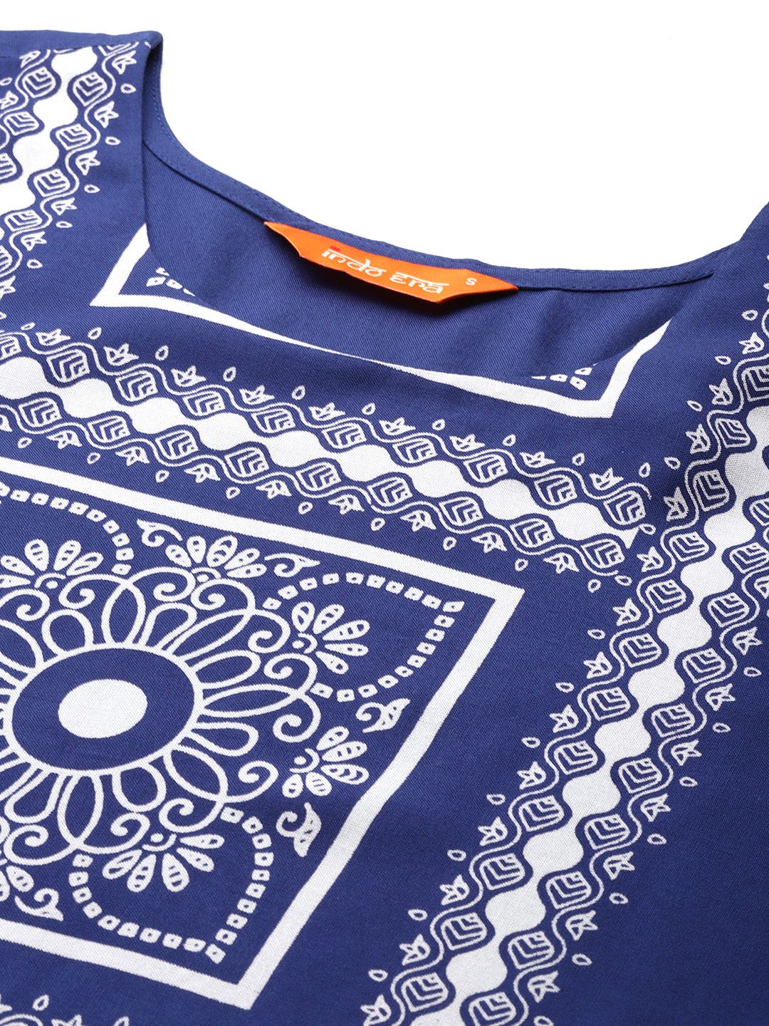 Indo Era Floral Printed Regular Kurta with Trousers
