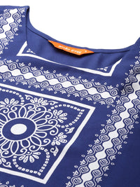 Indo Era Floral Printed Regular Kurta with Trousers