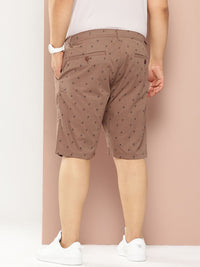 Thomas Scott Men Plus Size Regular Fit Mirco Ditsy Printed Woven Outdoor Shorts