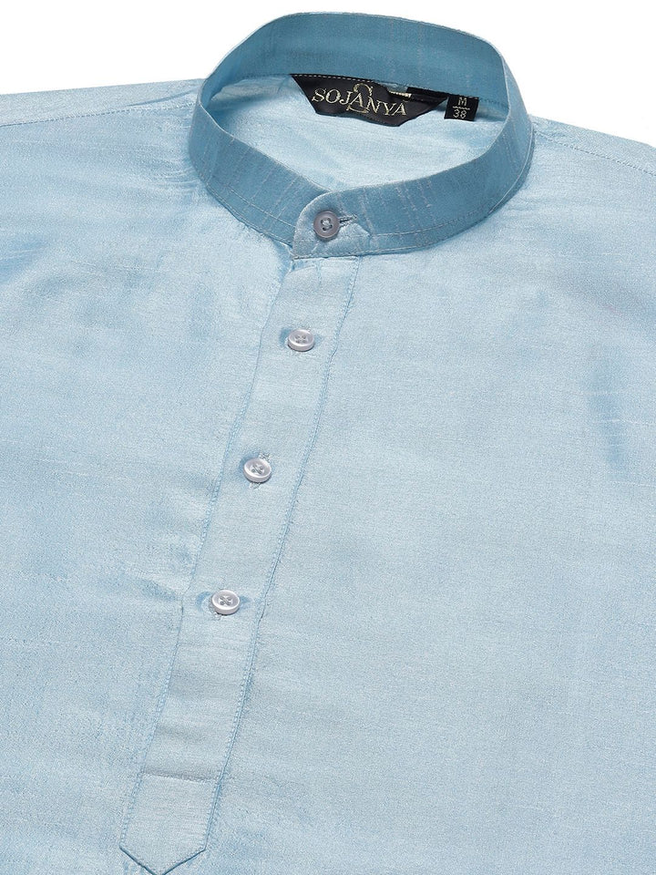 SOJANYA Men Woven Design Kurta with Churidar with Nehru Jacket
