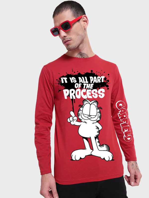 Bewakoof Men Garfield Comic Print Round Neck T-shirt