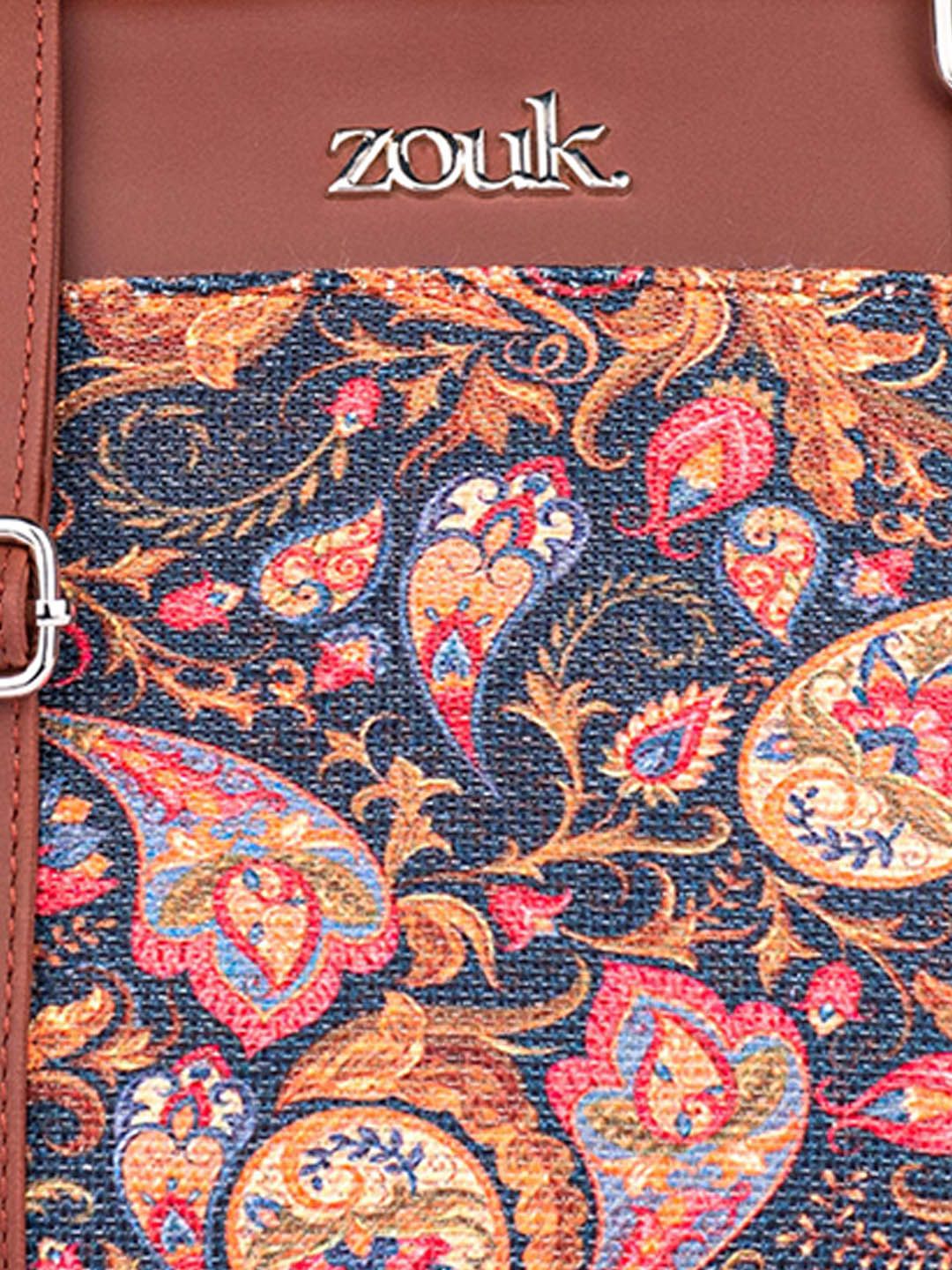 Beg Sling Berstruktur Bercetak ZOUK Paisley