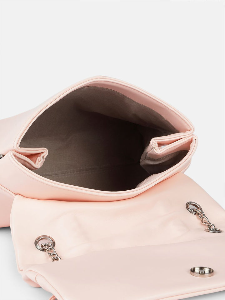 DressBerry Structured Bow Detail Shoulder Bag