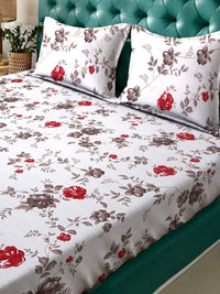 Myntra Elegant Homes White 300 TC Dilengkapi Cadar King Dengan 2 Sarung Bantal-250X225 sm