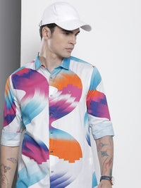 The Indian Garage Co Men Slim Fit Opaque Printed Casual Shirt