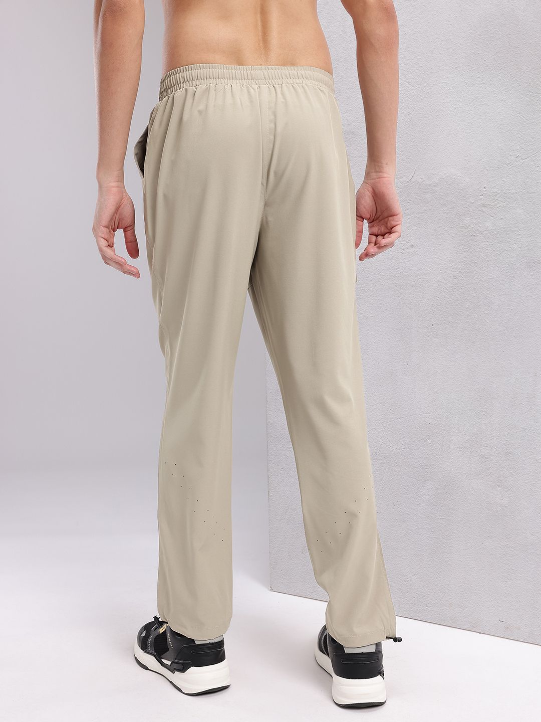 HRX by Hrithik Roshan Men Mid-Rise Rapid-Dry Running Track Pants with Toogled Hem