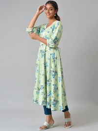 Aurelia Floral Printed Liva Kurta