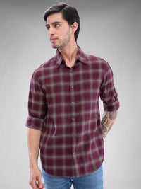 SPYKAR Men Slim Fit Tartan Checks Opaque Checked Casual Shirt