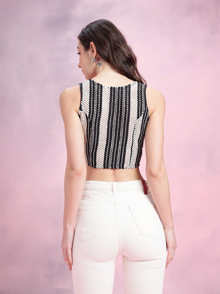 DressBerry Crochet Crop Top
