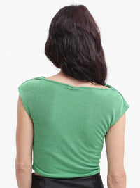 RAREISM Cap Sleeves Styled Back Top
