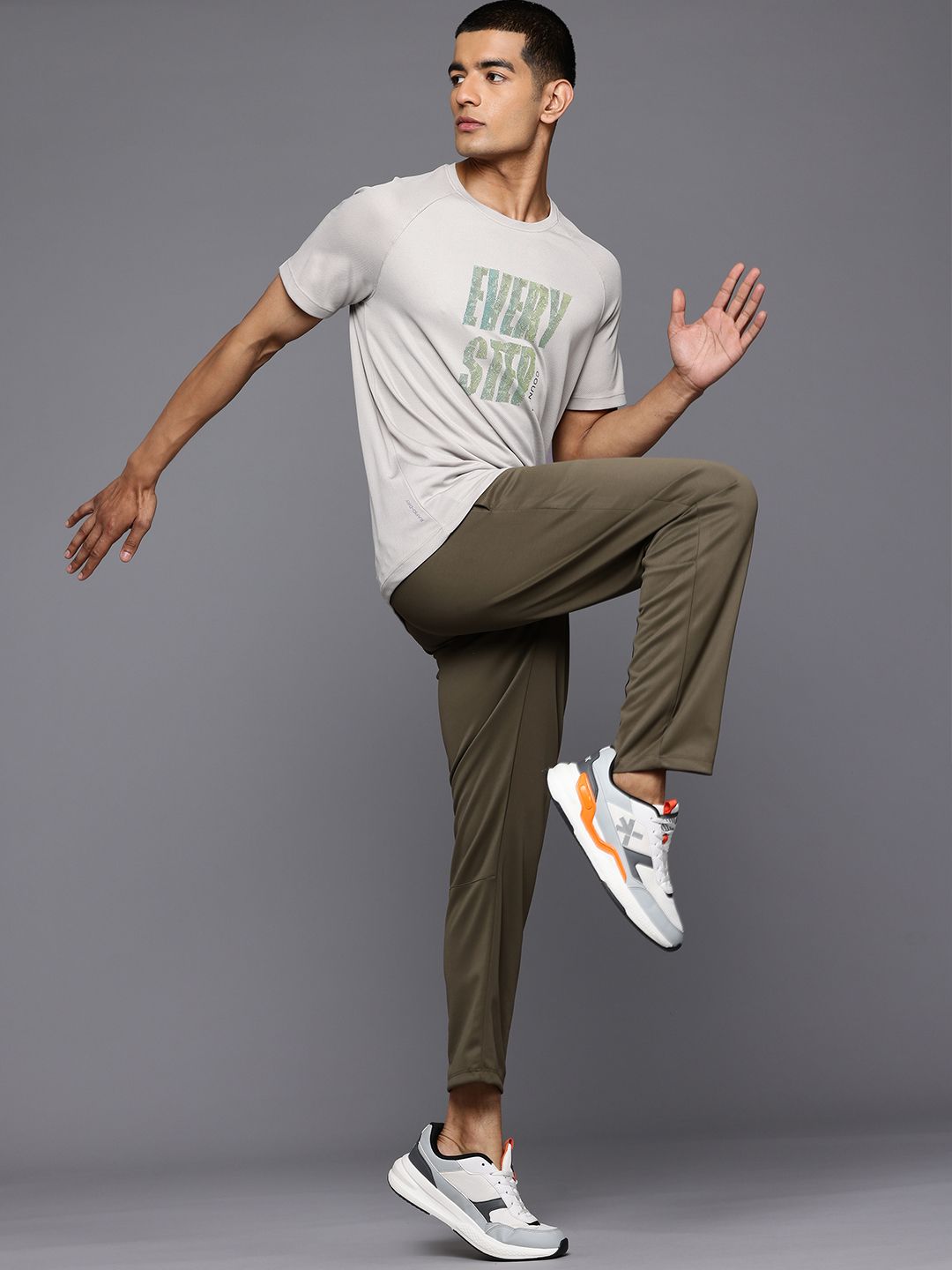 HRX by Hrithik Roshan Typography Print Rapid-Dry Running T-shirt