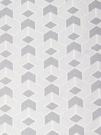 KLOTTHE Grey & White Fitted Printed 300 TC Single Bedsheet & 1 Pillow Cover