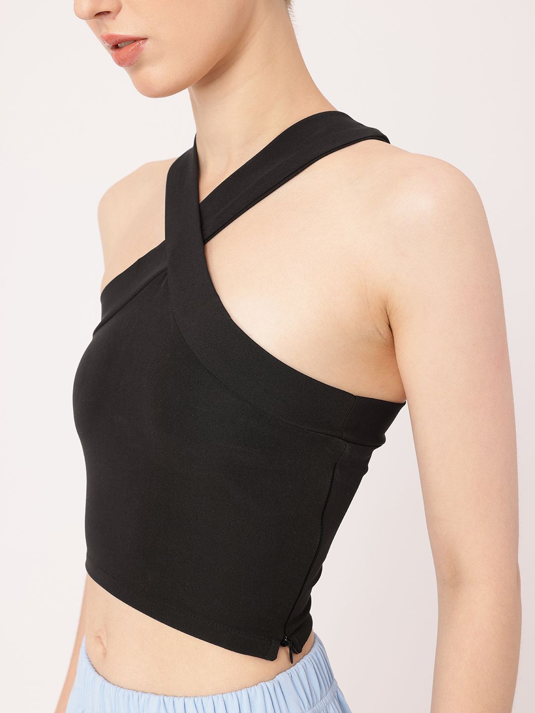 DressBerry Y2K Revival Halter Neck Crop Top