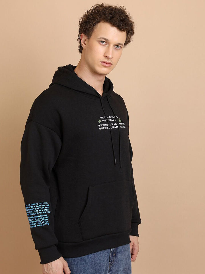 HIGHLANDER Graphic Printed Hooded Relaxed Fit Sweatshirt