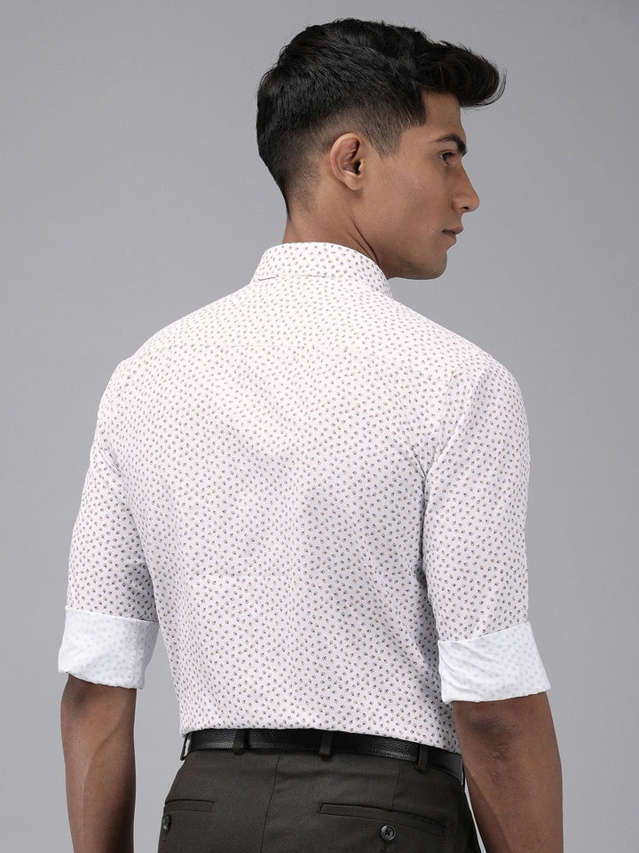 Park Avenue Slim Fit Tropical Printed Opaque Formal Shirt