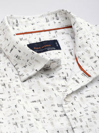 Park Avenue Pure Cotton Slim Fit Abstract Printed Casual Shirt