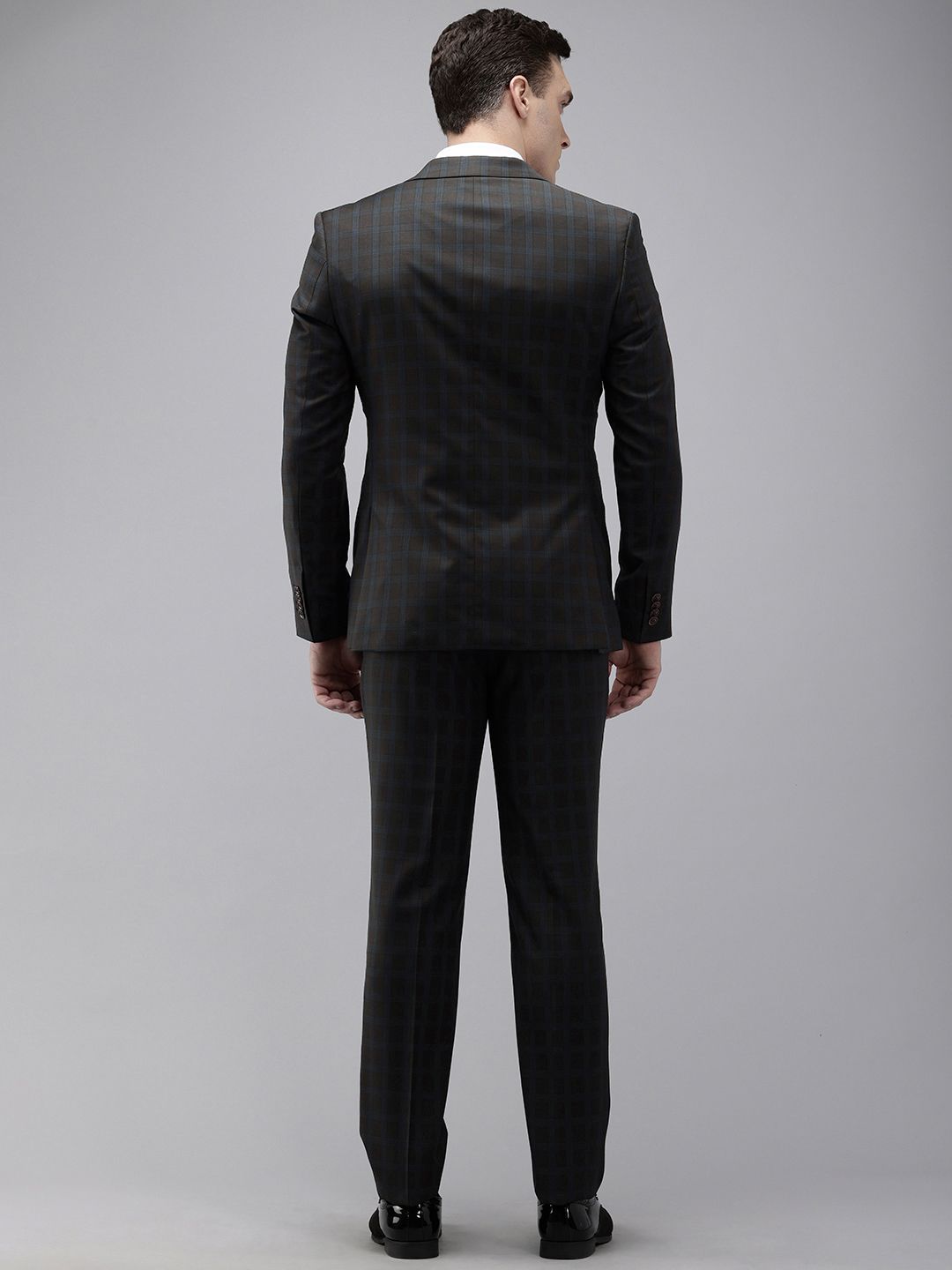 Park Avenue Checked Single Breasted Super Slim Fit 2 Piece Formal Suits