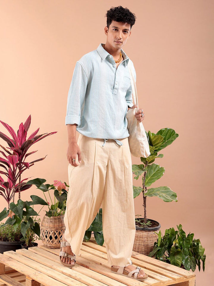 The Indian Garage Co Men Regular Fit Striped Resortwear Shirt