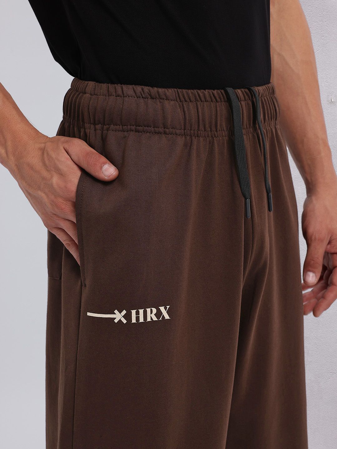 HRX by Hrithik Roshan Men Typography Print Mid-Rise Yoga Track Pants