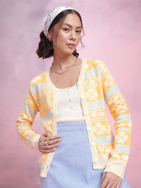 DressBerry Women Fair Isle Acrylic Cardigan