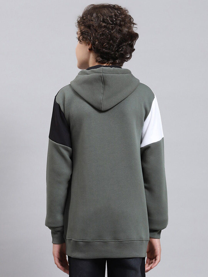 Monte Carlo Boys Typography Printed Hooded Pullover