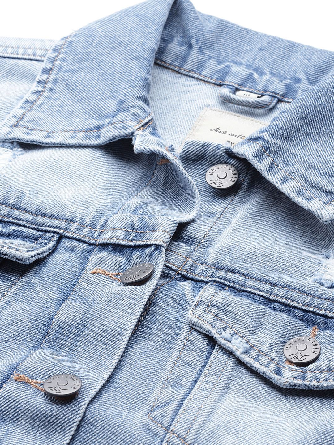 Monte Carlo Distressed Denim Jacket