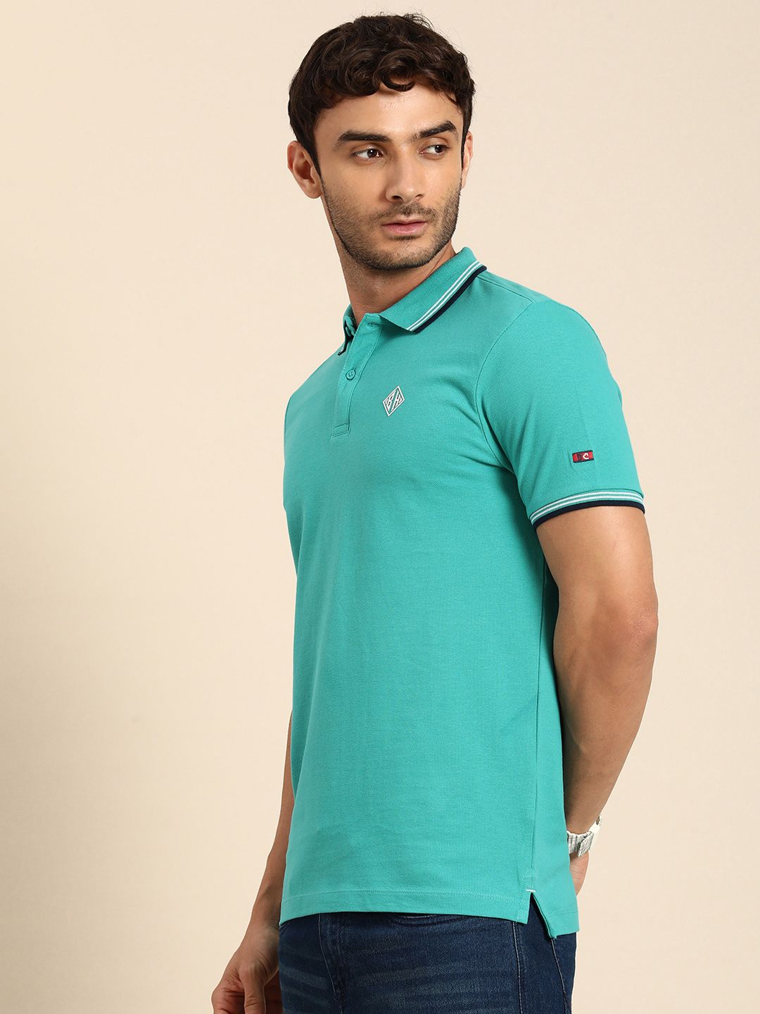 Being Human Pure Cotton Polo Collar Casual T-shirt