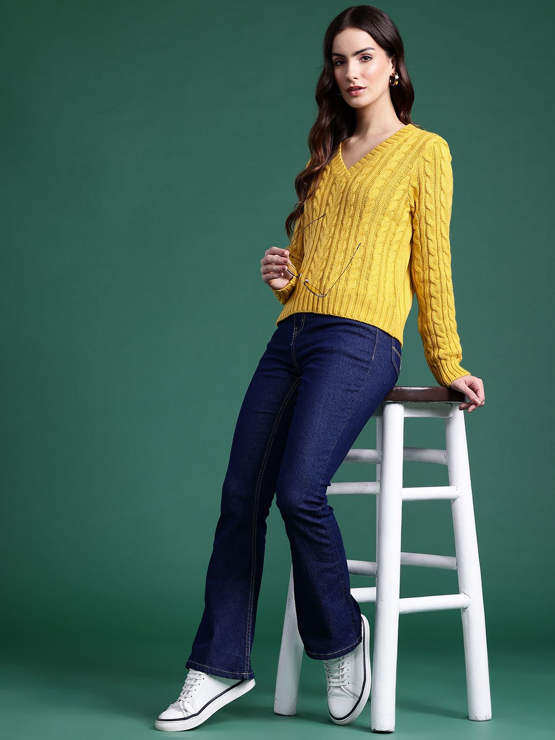 DressBerry Cable Knit Pullover