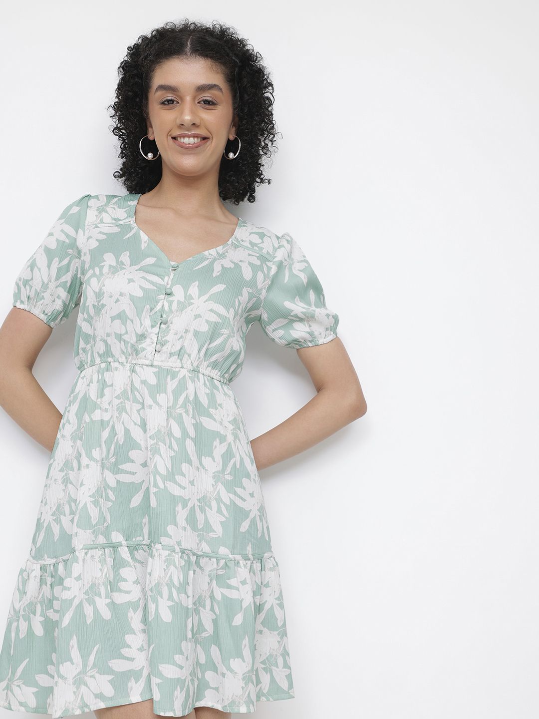DressBerry Volume Up Tiered Floral Bloom Dress