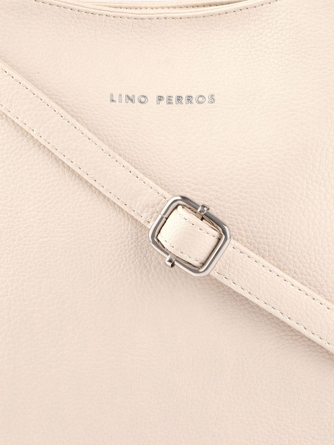 Lino Perros Off-White Solid Hobo Bag