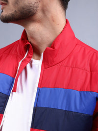 The Indian Garage Co Men Colourblock Regular Fit Puffer Jacket