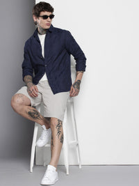 The Indian Garage Co Men Regular Fit Textured Butta Dobby Shirt