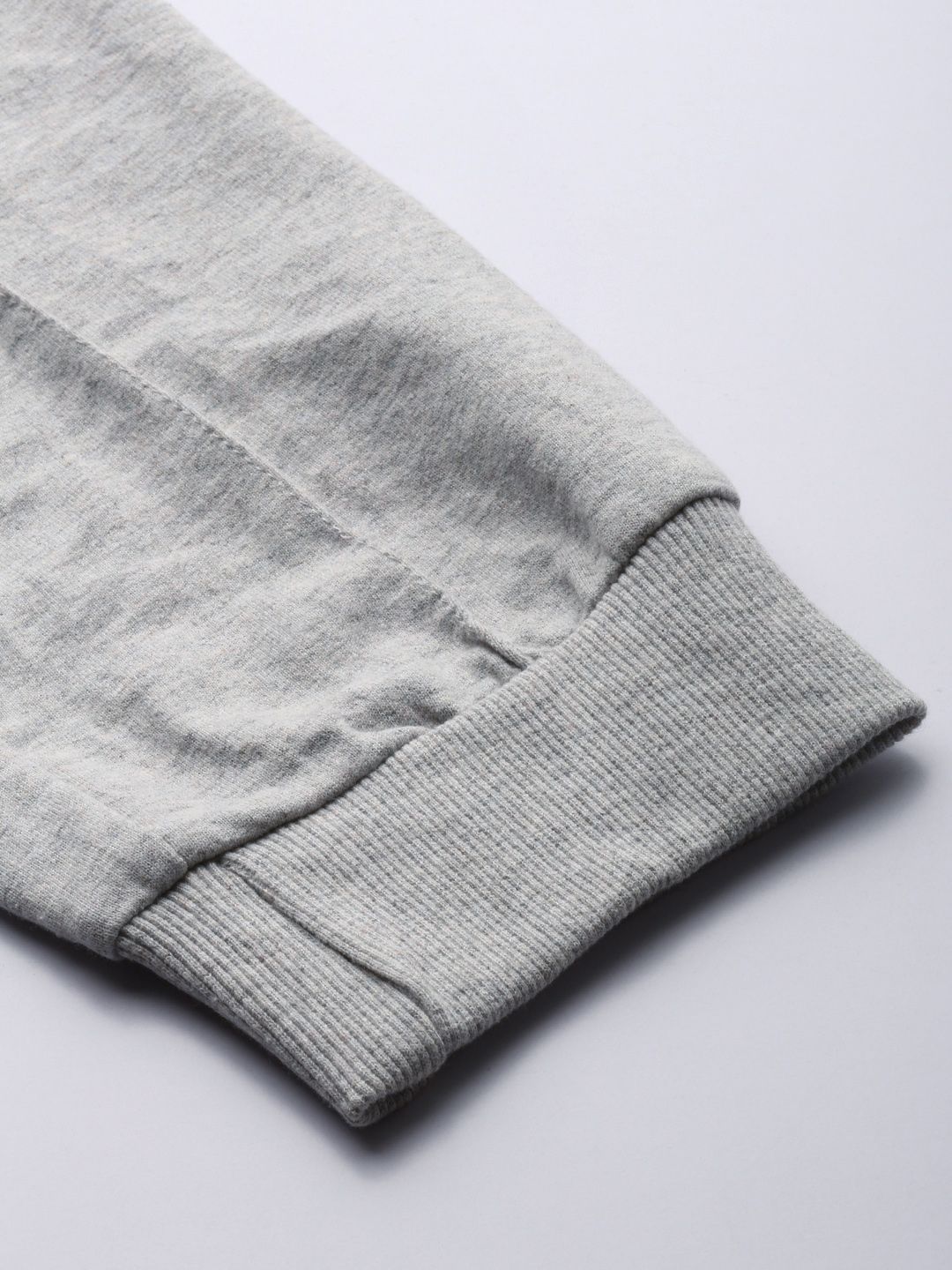 The Indian Garage Co Men Grey Melange Solid Joggers