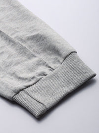 The Indian Garage Co Men Grey Melange Solid Joggers