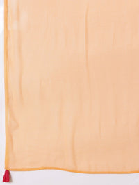 Anouk Ethnic Motifs Printed Lace Inserts Kurta with Sharara & With Dupatta