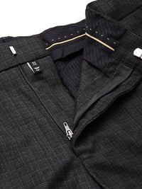 Park Avenue Men Checked Formal Trousers