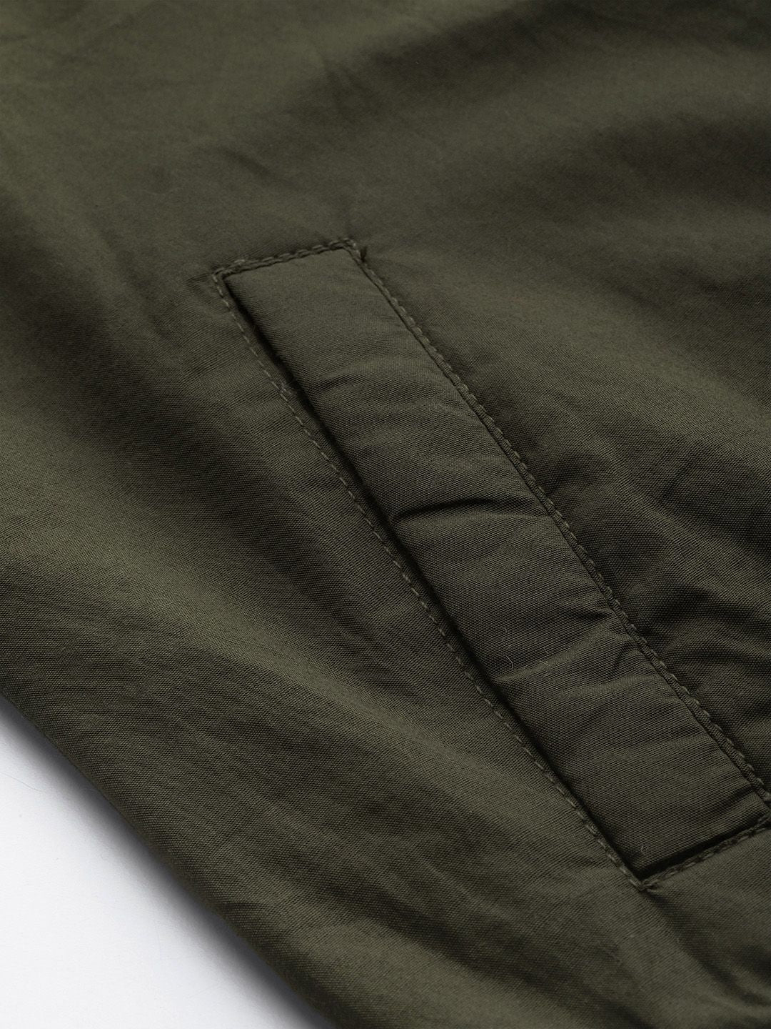 DressBerry Women Olive Green Bomber Jacket