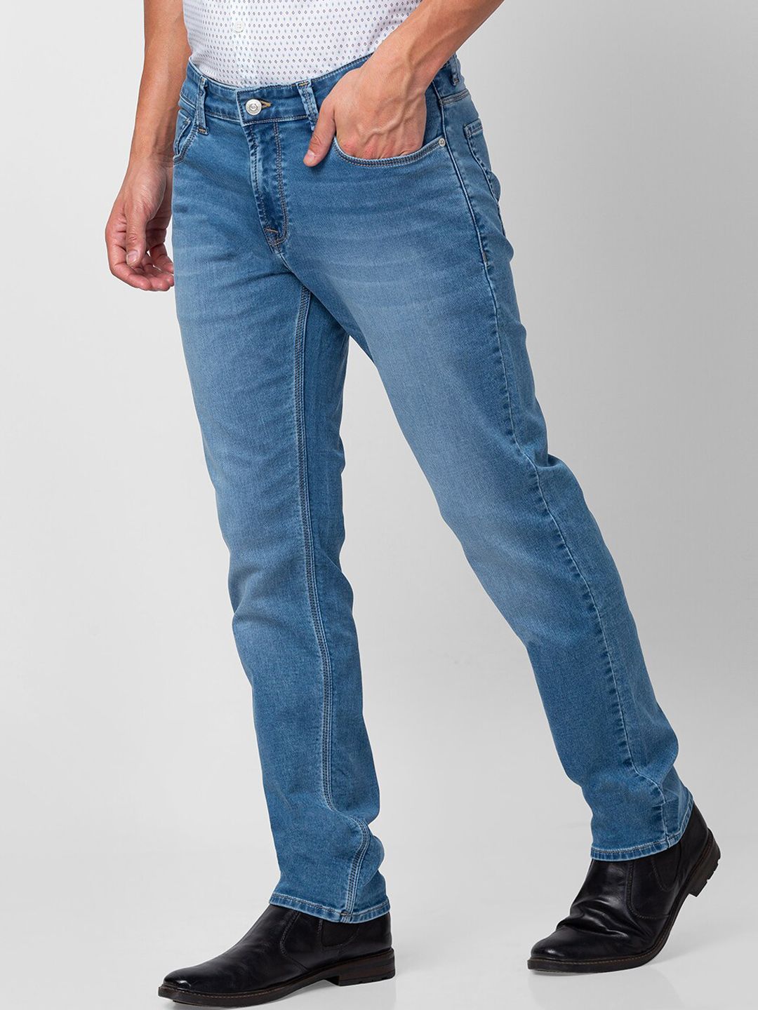 SPYKAR Men Light Fade Stretchable Cotton Jeans