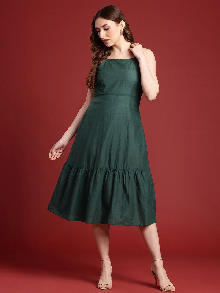 all about you Pure Cotton A-Line Midi Dress