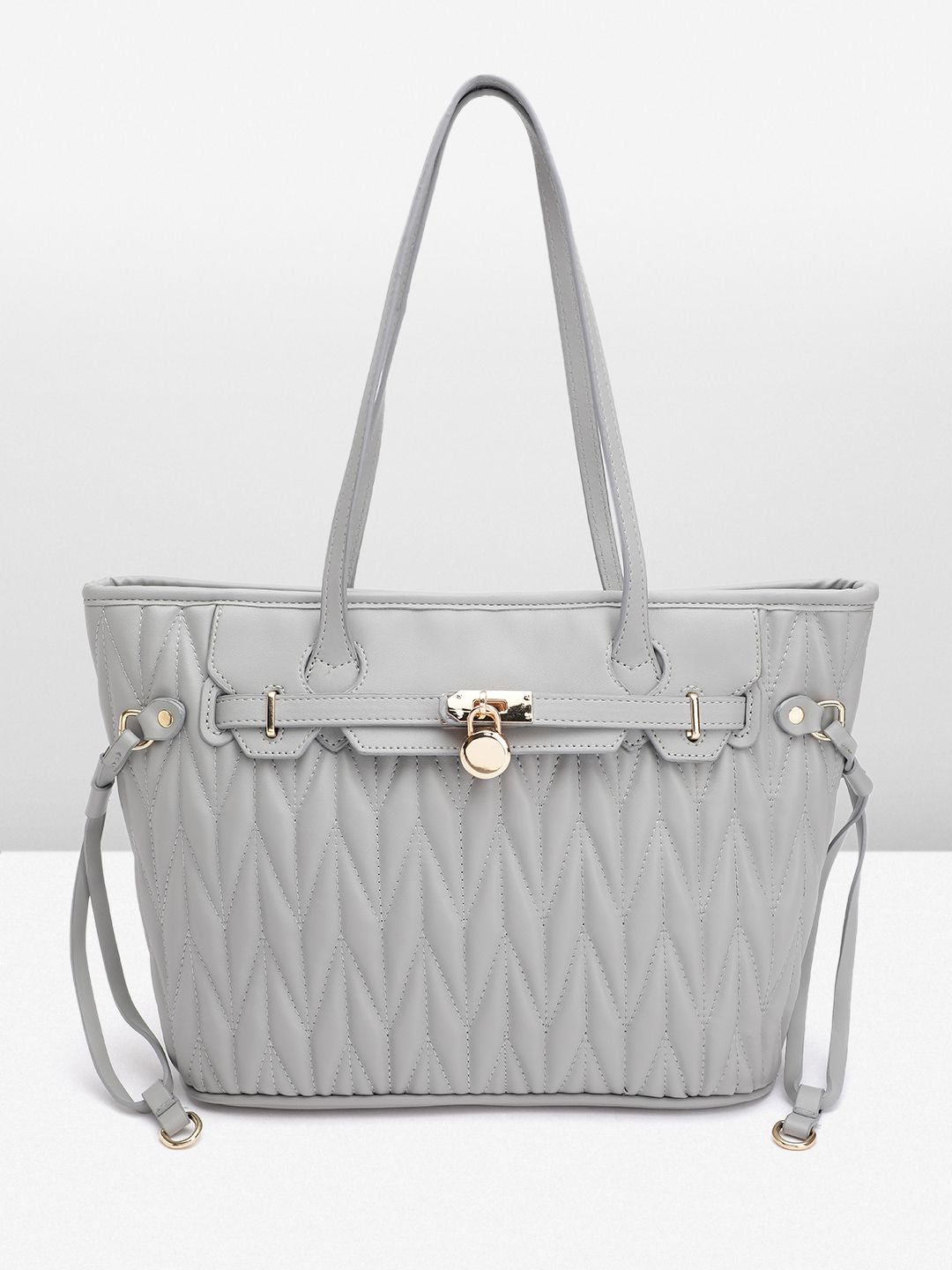 DressBerry Structured Quilted Shoulder Bag