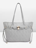 DressBerry Structured Quilted Shoulder Bag