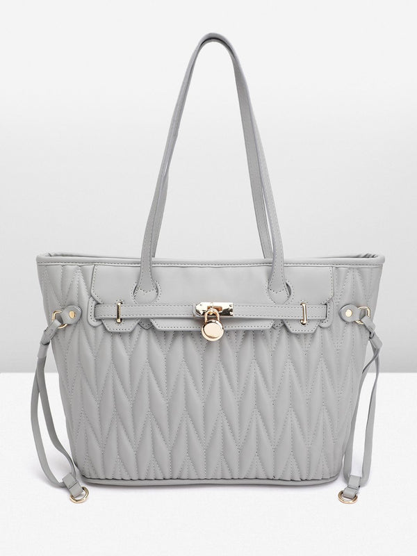 DressBerry Structured Quilted Shoulder Bag
