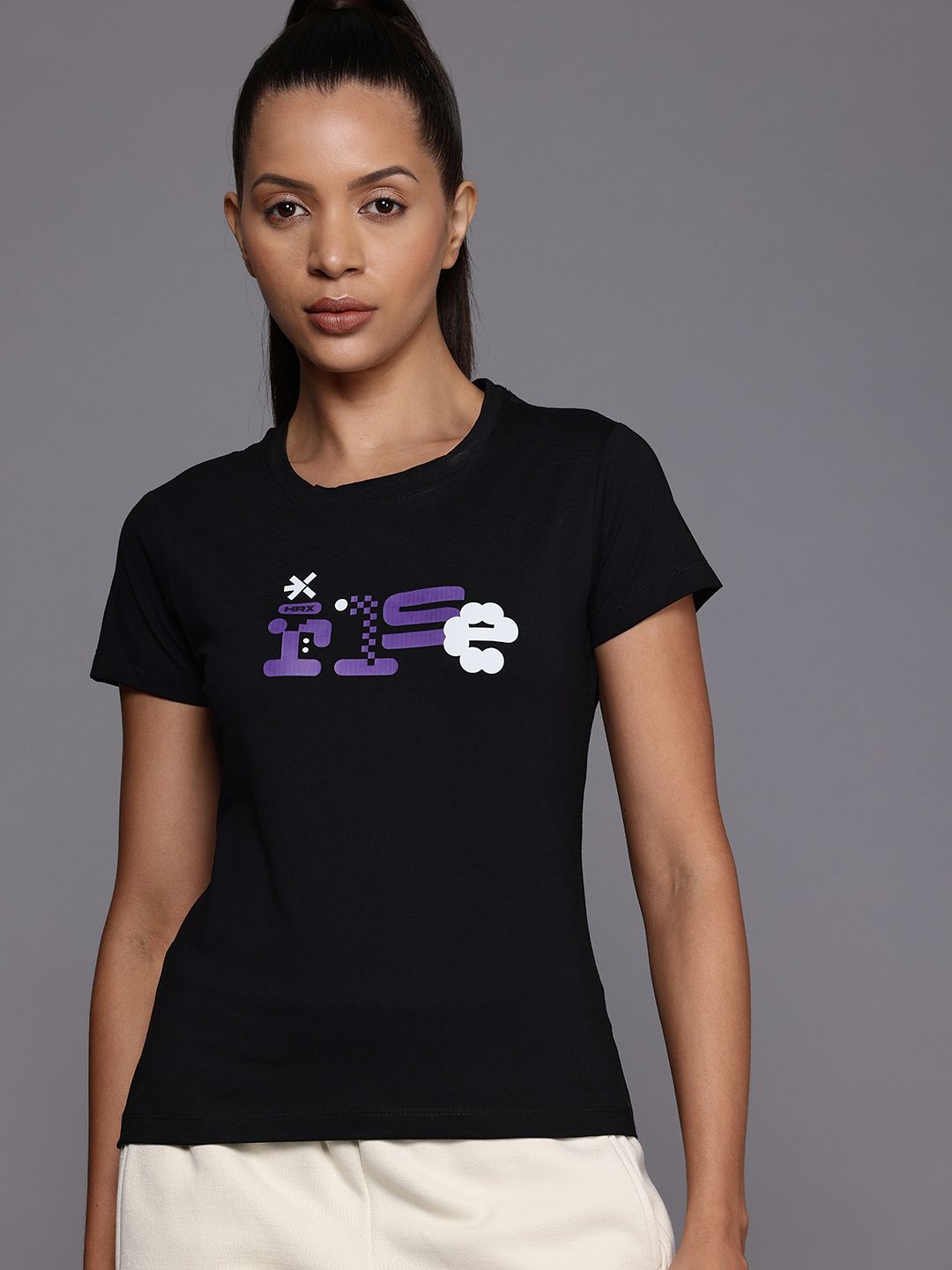 HRX by Hrithik Roshan Printed Cotton T-shirt