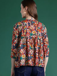DressBerry Floral Printed A-Line Top