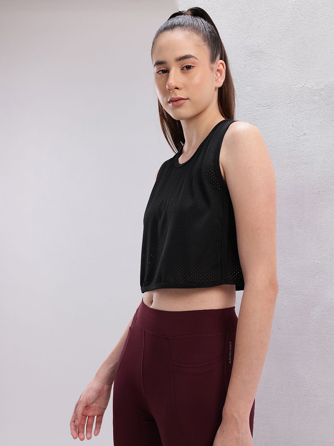 HRX by Hrithik Roshan Perforated Rapid-Dry Training T-shirt